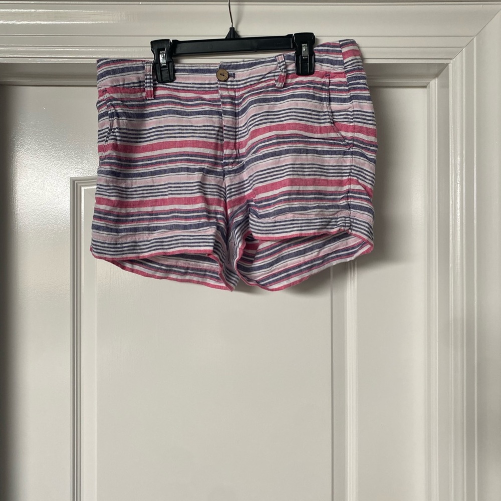 Linen Shorts - British Khaki - size 6 women